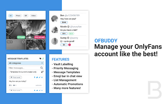 OFBuddy for OnlyFans Creators from Chrome web store to be run with OffiDocs Chromium online OFBuddy for OnlyFans Creators from Chrome web store to be run with OffiDocs Chromium online