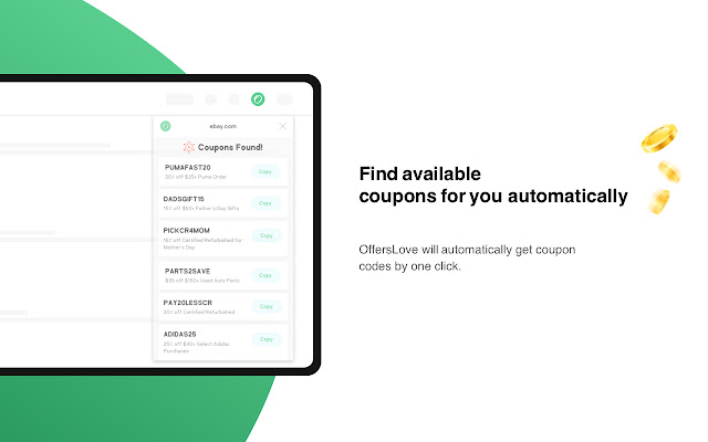 OffersLove Coupon Finder from Chrome web store to be run with OffiDocs Chromium online OffersLove Coupon Finder from Chrome web store to be run with OffiDocs Chromium online
