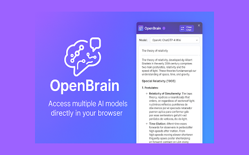 OpenBrain from Chrome web store to be run with OffiDocs Chromium online OpenBrain from Chrome web store to be run with OffiDocs Chromium online
