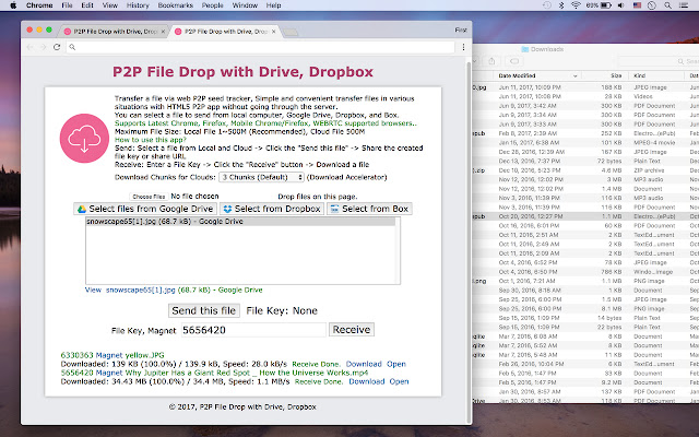P2P File Drop with Drive, Dropbox from Chrome web store to be run with OffiDocs Chromium online P2P File Drop with Drive, Dropbox from Chrome web store to be run with OffiDocs Chromium online