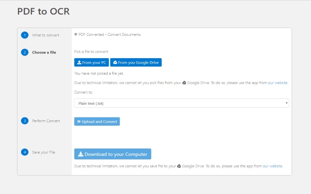 PDF to OCR for Google Chrome™ from Chrome web store to be run with OffiDocs Chromium online PDF to OCR for Google Chrome™ from Chrome web store to be run with OffiDocs Chromium online