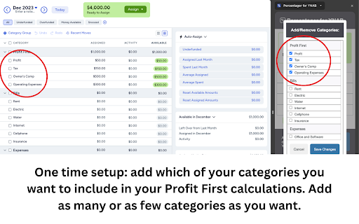 Percentager for YNAB from Chrome web store to be run with OffiDocs Chromium online Percentager for YNAB from Chrome web store to be run with OffiDocs Chromium online
