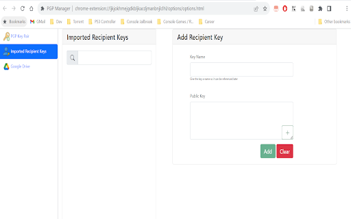 PGP Manager from Chrome web store to be run with OffiDocs Chromium online PGP Manager from Chrome web store to be run with OffiDocs Chromium online