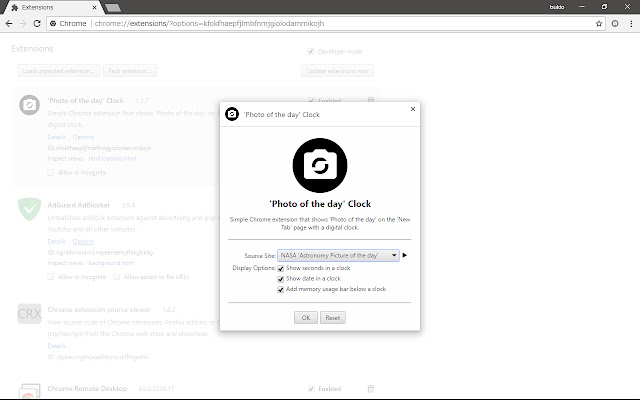 Photo of the day Clock from Chrome web store to be run with OffiDocs Chromium online Photo of the day Clock from Chrome web store to be run with OffiDocs Chromium online