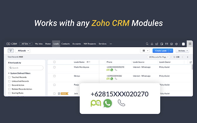 Picky Assist Zoho CRM from Chrome web store to be run with OffiDocs Chromium online Picky Assist Zoho CRM from Chrome web store to be run with OffiDocs Chromium online