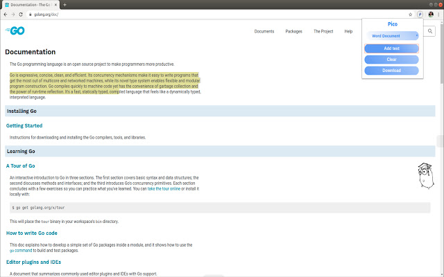 Pico Save highlights from Chrome web store to be run with OffiDocs Chromium online Pico Save highlights from Chrome web store to be run with OffiDocs Chromium online