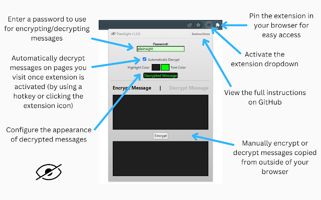 PlainSight from Chrome web store to be run with OffiDocs Chromium online PlainSight from Chrome web store to be run with OffiDocs Chromium online