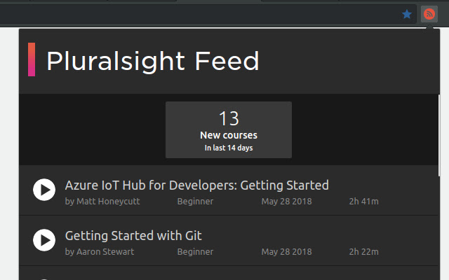 Pluralsight Feed from Chrome web store to be run with OffiDocs Chromium online Pluralsight Feed from Chrome web store to be run with OffiDocs Chromium online