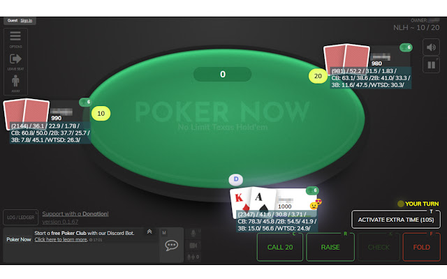 Pokernow HUD from Chrome web store to be run with OffiDocs Chromium online Pokernow HUD from Chrome web store to be run with OffiDocs Chromium online