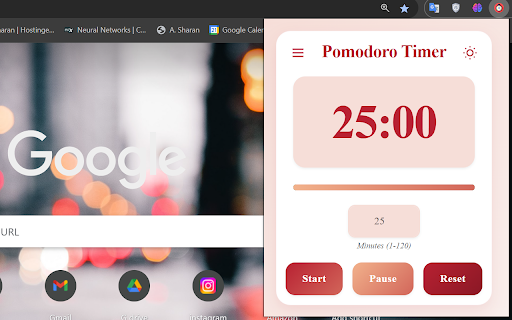 PomodoroClock from Chrome web store to be run with OffiDocs Chromium online PomodoroClock from Chrome web store to be run with OffiDocs Chromium online