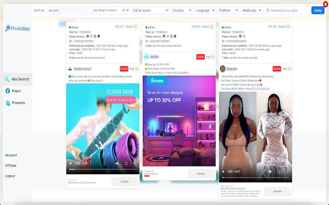 PrivAdspy Best dropshipping adspy from Chrome web store to be run with OffiDocs Chromium online PrivAdspy Best dropshipping adspy from Chrome web store to be run with OffiDocs Chromium online