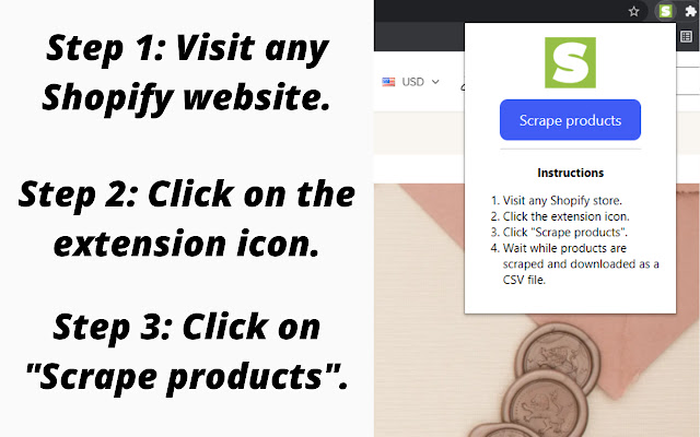 ProductScraper Shopify Product Scraper from Chrome web store to be run with OffiDocs Chromium online ProductScraper Shopify Product Scraper from Chrome web store to be run with OffiDocs Chromium online