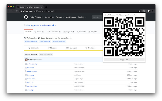 Pure QR Code Extension from Chrome web store to be run with OffiDocs Chromium online Pure QR Code Extension from Chrome web store to be run with OffiDocs Chromium online