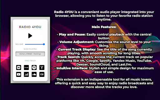Radio 4YOU from Chrome web store to be run with OffiDocs Chromium online Radio 4YOU from Chrome web store to be run with OffiDocs Chromium online