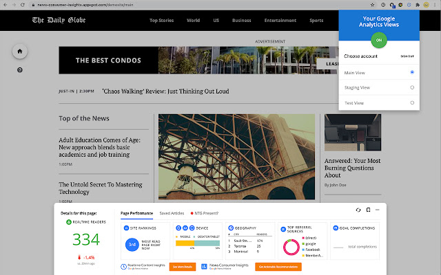 Realtime Content Insights Chrome Extension from Chrome web store to be run with OffiDocs Chromium online Realtime Content Insights Chrome Extension from Chrome web store to be run with OffiDocs Chromium online