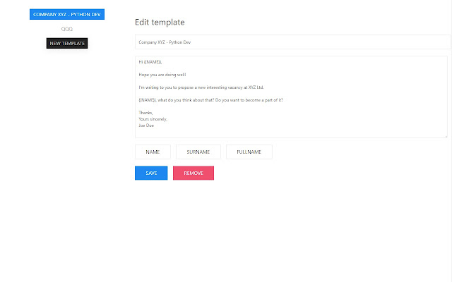 RecruitEx from Chrome web store to be run with OffiDocs Chromium online RecruitEx from Chrome web store to be run with OffiDocs Chromium online