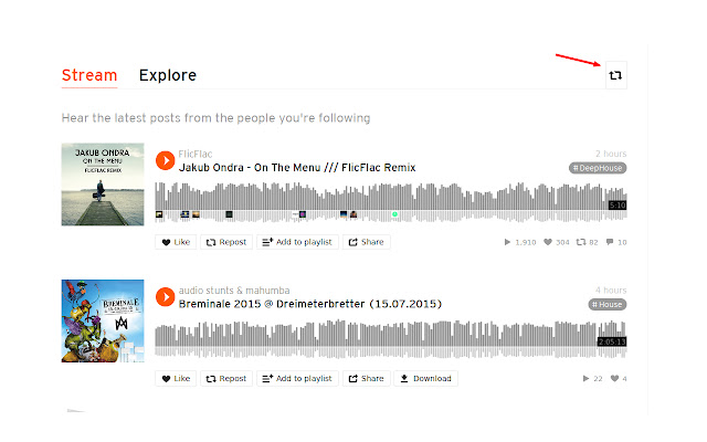 Repost Toggle for Soundcloud from Chrome web store to be run with OffiDocs Chromium online Repost Toggle for Soundcloud from Chrome web store to be run with OffiDocs Chromium online