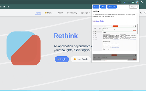 Rethink from Chrome web store to be run with OffiDocs Chromium online Rethink from Chrome web store to be run with OffiDocs Chromium online