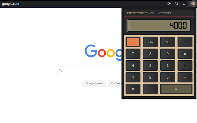 Retro Calculator from Chrome web store to be run with OffiDocs Chromium online Retro Calculator from Chrome web store to be run with OffiDocs Chromium online