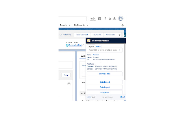 Salesforce inspector from Chrome web store to be run with OffiDocs Chromium online Salesforce inspector from Chrome web store to be run with OffiDocs Chromium online