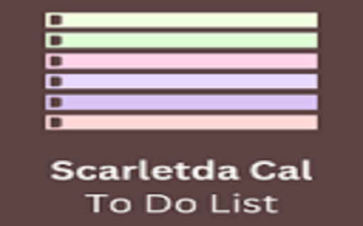 ScarletdaCal To Do List from Chrome web store to be run with OffiDocs Chromium online ScarletdaCal To Do List from Chrome web store to be run with OffiDocs Chromium online