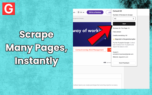 Scrape G2 Reviews And Download To Excel Extract G2 from Chrome web store to be run with OffiDocs Chromium online Scrape G2 Reviews And Download To Excel Extract G2 from Chrome web store to be run with OffiDocs Chromium online