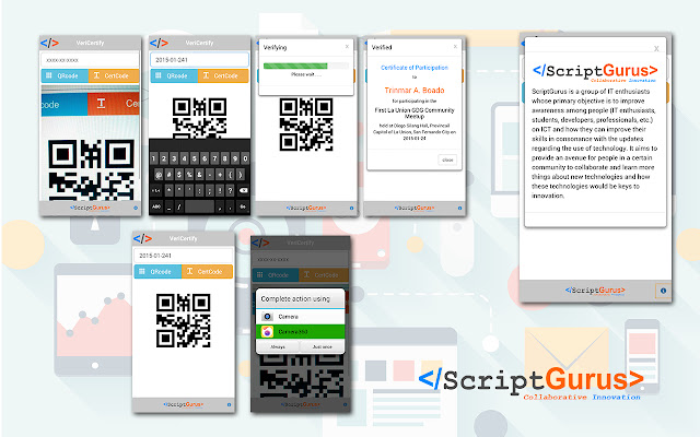 ScriptGurus VeriCertify from Chrome web store to be run with OffiDocs Chromium online ScriptGurus VeriCertify from Chrome web store to be run with OffiDocs Chromium online
