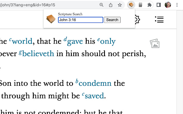Scripture Search Box from Chrome web store to be run with OffiDocs Chromium online Scripture Search Box from Chrome web store to be run with OffiDocs Chromium online