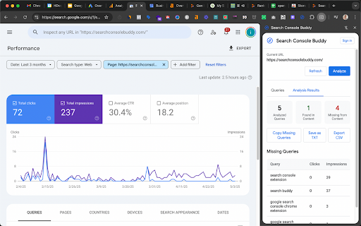 Search Console Buddy from Chrome web store to be run with OffiDocs Chromium online Search Console Buddy from Chrome web store to be run with OffiDocs Chromium online