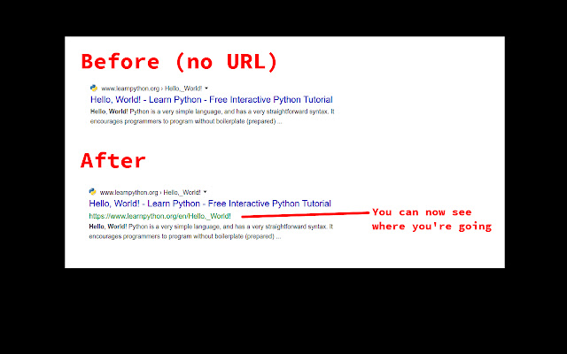 Search Engines: Show Me URLs! from Chrome web store to be run with OffiDocs Chromium online Search Engines: Show Me URLs! from Chrome web store to be run with OffiDocs Chromium online