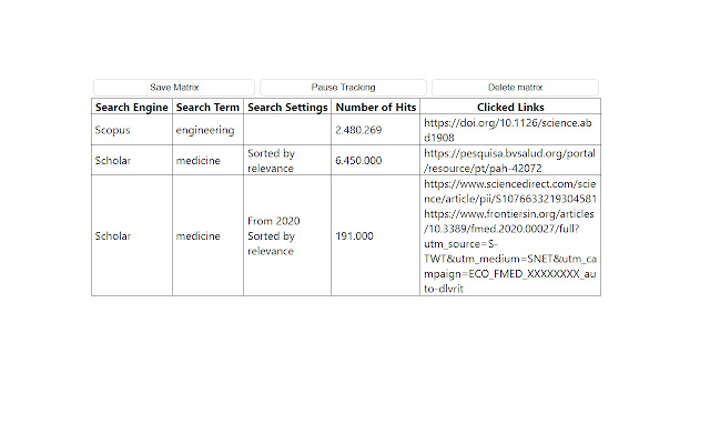 Search Matrix Maker from Chrome web store to be run with OffiDocs Chromium online Search Matrix Maker from Chrome web store to be run with OffiDocs Chromium online