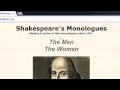 Shakespeares Monologues from Chrome web store to be run with OffiDocs Chromium online Shakespeares Monologues from Chrome web store to be run with OffiDocs Chromium online