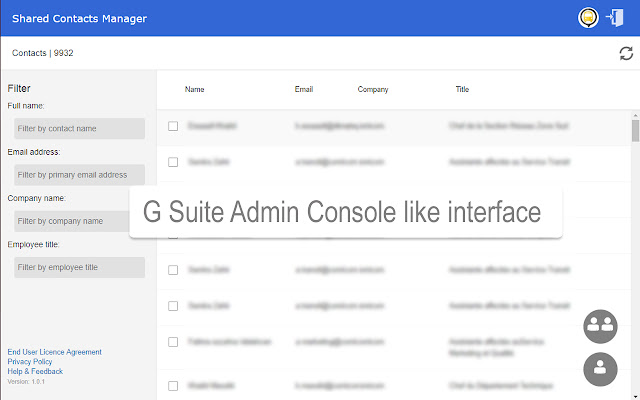 Shared Contacts Manager for G Suite from Chrome web store to be run with OffiDocs Chromium online Shared Contacts Manager for G Suite from Chrome web store to be run with OffiDocs Chromium online