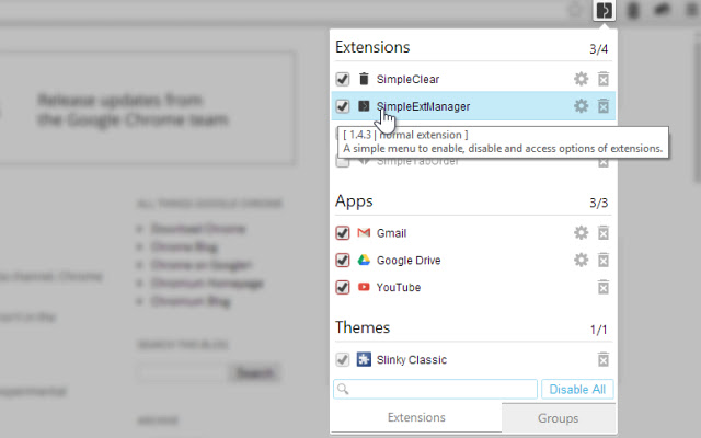 SimpleExtManager from Chrome web store to be run with OffiDocs Chromium online SimpleExtManager from Chrome web store to be run with OffiDocs Chromium online