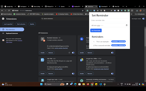 Simple Reminder Multilingual from Chrome web store to be run with OffiDocs Chromium online Simple Reminder Multilingual from Chrome web store to be run with OffiDocs Chromium online