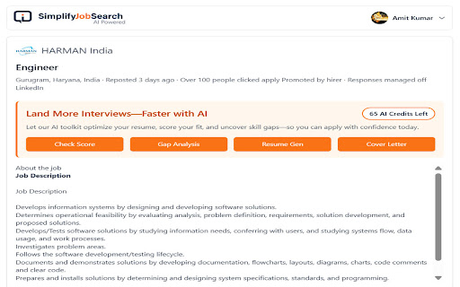 Simplify Job Search from Chrome web store to be run with OffiDocs Chromium online Simplify Job Search from Chrome web store to be run with OffiDocs Chromium online