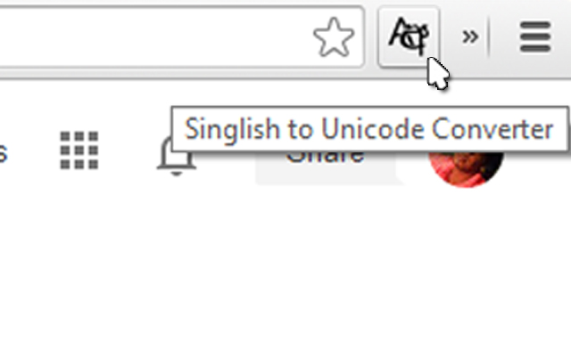 Singlish to Unicode Converter from Chrome web store to be run with OffiDocs Chromium online Singlish to Unicode Converter from Chrome web store to be run with OffiDocs Chromium online
