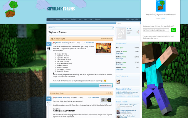 Skyblock from Chrome web store to be run with OffiDocs Chromium online Skyblock from Chrome web store to be run with OffiDocs Chromium online