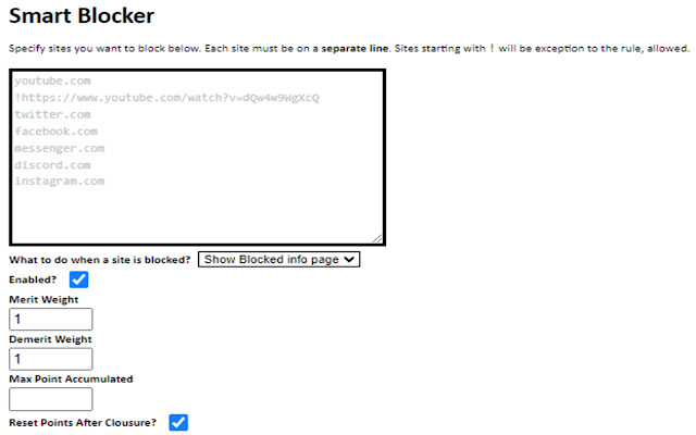 Smart Block Site from Chrome web store to be run with OffiDocs Chromium online Smart Block Site from Chrome web store to be run with OffiDocs Chromium online