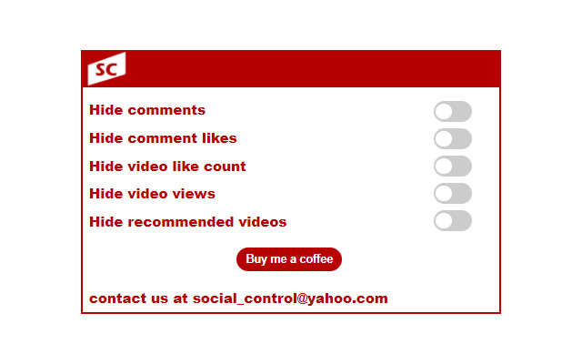 SocialControl: Youtube from Chrome web store to be run with OffiDocs Chromium online SocialControl: Youtube from Chrome web store to be run with OffiDocs Chromium online