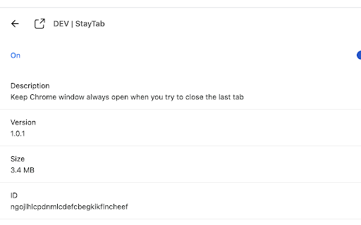 StayTab from Chrome web store to be run with OffiDocs Chromium online StayTab from Chrome web store to be run with OffiDocs Chromium online
