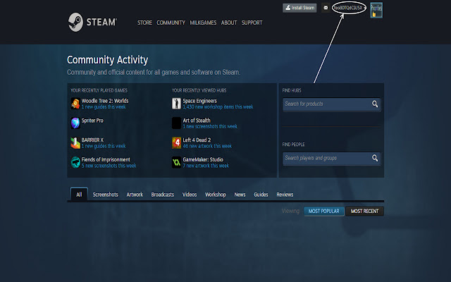 Steam Account Name Hider from Chrome web store to be run with OffiDocs Chromium online Steam Account Name Hider from Chrome web store to be run with OffiDocs Chromium online