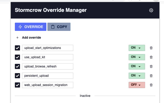 Stormcrow Override Manager (Beta) from Chrome web store to be run with OffiDocs Chromium online Stormcrow Override Manager (Beta) from Chrome web store to be run with OffiDocs Chromium online