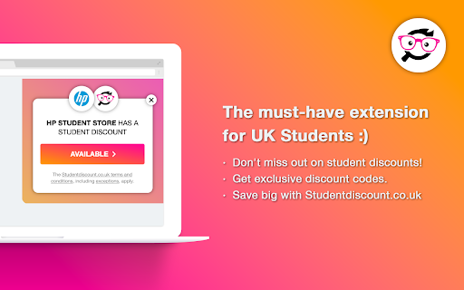 Student Discount UK Get Coupon Codes from Chrome web store to be run with OffiDocs Chromium online Student Discount UK Get Coupon Codes from Chrome web store to be run with OffiDocs Chromium online