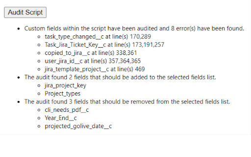 Suite Projects Pro Script Custom Field Audit from Chrome web store to be run with OffiDocs Chromium online Suite Projects Pro Script Custom Field Audit from Chrome web store to be run with OffiDocs Chromium online