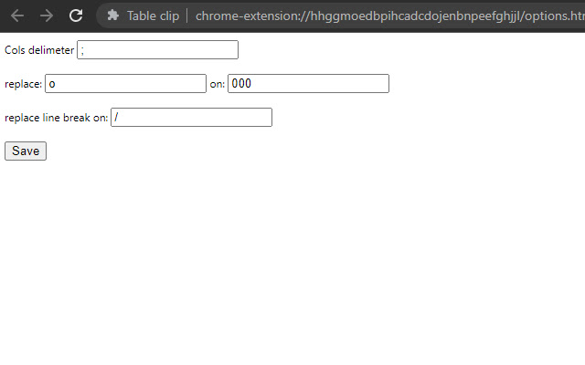 Table clip from Chrome web store to be run with OffiDocs Chromium online Table clip from Chrome web store to be run with OffiDocs Chromium online