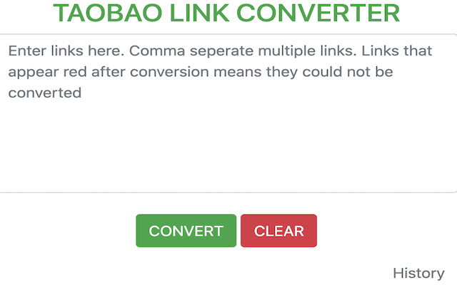 Taobao Link Converter from Chrome web store to be run with OffiDocs Chromium online Taobao Link Converter from Chrome web store to be run with OffiDocs Chromium online
