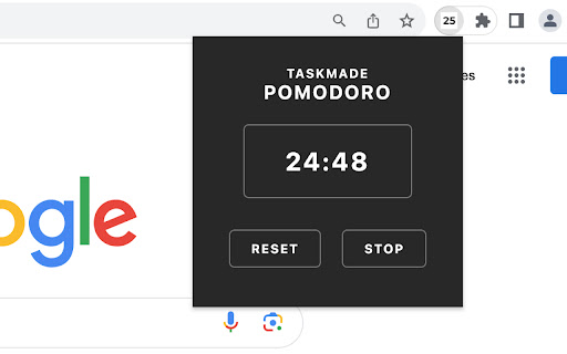 Taskmade Pomodoro from Chrome web store to be run with OffiDocs Chromium online Taskmade Pomodoro from Chrome web store to be run with OffiDocs Chromium online