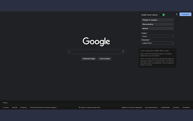 Task reporter Pandra from Chrome web store to be run with OffiDocs Chromium online Task reporter Pandra from Chrome web store to be run with OffiDocs Chromium online
