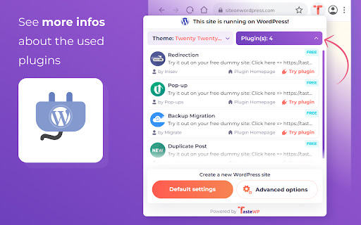 TasteWP: Free WordPress Instances from Chrome web store to be run with OffiDocs Chromium online TasteWP: Free WordPress Instances from Chrome web store to be run with OffiDocs Chromium online